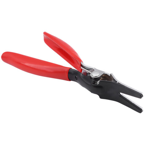Fascetta per tubo del vuoto del carburante, linea rossa + argento, radiatori dal design compatto e pratico per rimuovere i tubi flessibili ostinati dai serbatoi del riscaldamento.
