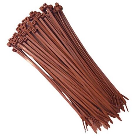 OROBICA STORE Fascette 200 X 3,6 in nylon marrone conf. 100 pz