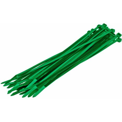 Fascette 4,8 x 200 mm - Verdi - 100 pezzi