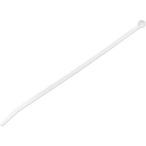 Fascette da 25 cm - 22 kg - Nylon - 94V-2 - UL - Confezione da 1000 - Bianco (CBMZT10NK)