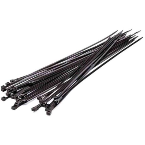 Fascette Di Cablaggio 450X7,5 Mm 100 Pz Nero Resistenza Trazione 530N Materiale Nylon