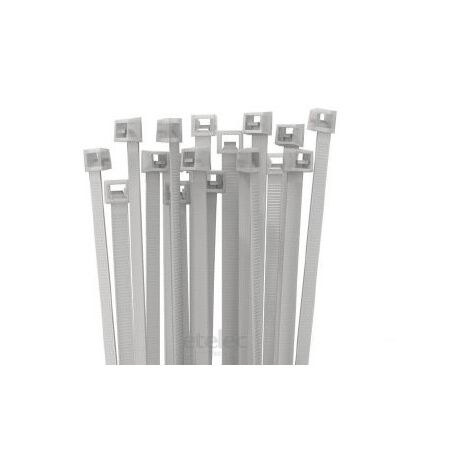 Fascette Di Cablaggio Bianche 200 X 2,5 Mm In Confezione Da 100Pz