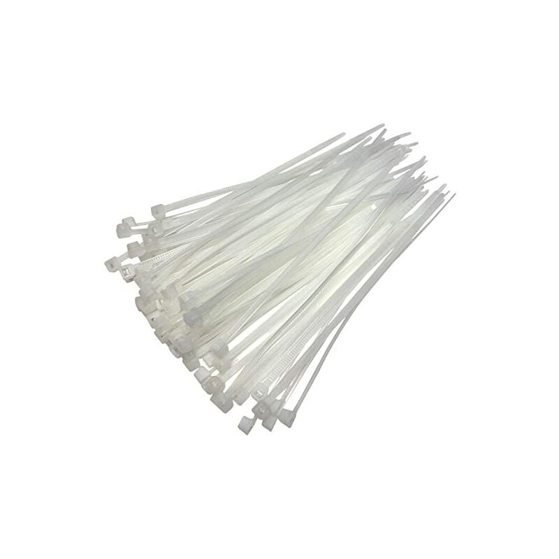 Conf. 100 Fascette cablaggio Brixo - Naturale - 140x 3,6 mm. - 5 conf