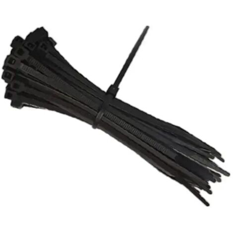 Fascette elettricista nylon 2,5x200mm Nero 100pz