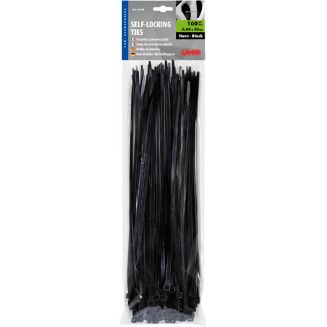 Fascette fermacavo 100 pz - 30 cm - Nero