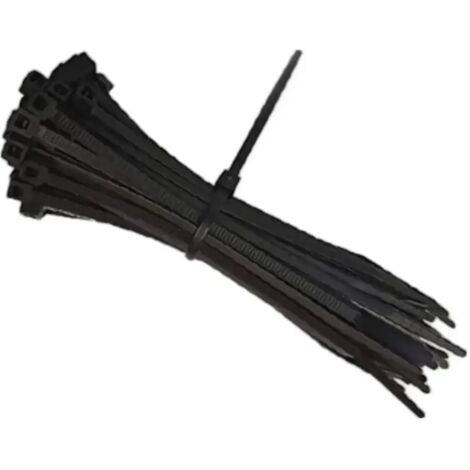fascette in nylon stringicavi a stringere nero 100 pezzi 300x4,8mm