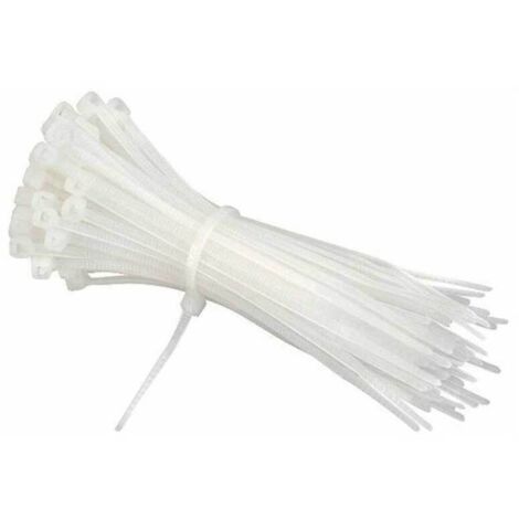 Fascette In Plastica Bianche 4,8 x 290 mm Per Cablaggio Cavi conf. 100 pz