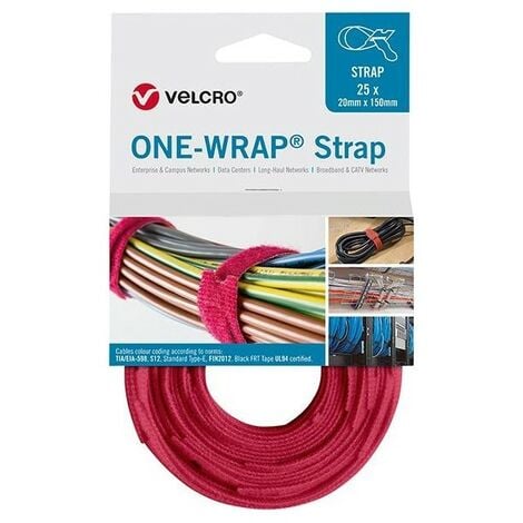 InLine Fascette velcro per chiusure a strappo 12x330mm, vari colori, 10pz