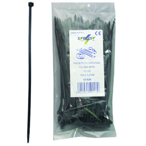 Fascette nylon nere - mm.9,0x600