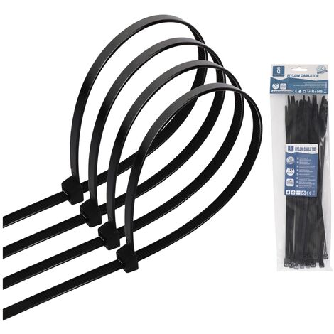 Fascetta stringicavo con occhiello di fissaggio, 380 mm, natural