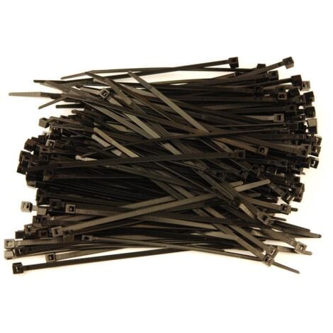 OC-PRO Fascette stringicavo Nero 100 x 2.5 mm - 200 Fascette di cablaggio in plastica
