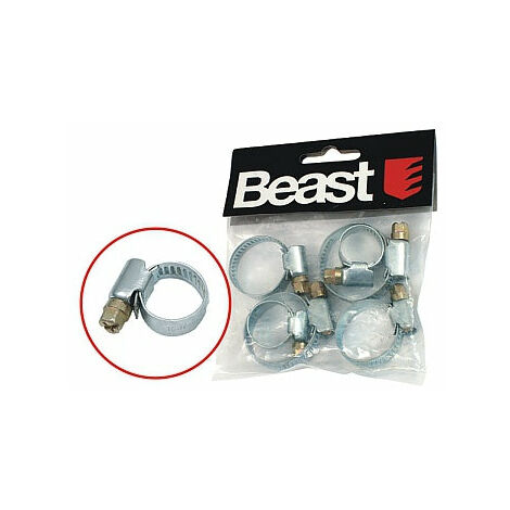 Fascette stringitubo set da 6 pezzi,2 x (10-16, 16-25, 20-32 mm) e set da 8 pezzi, 2x (10-16, 12-22, 16-27, 25-40 mm)Beast-2x (10-16, 12-22, 16-27, 25-40 mm) / 8