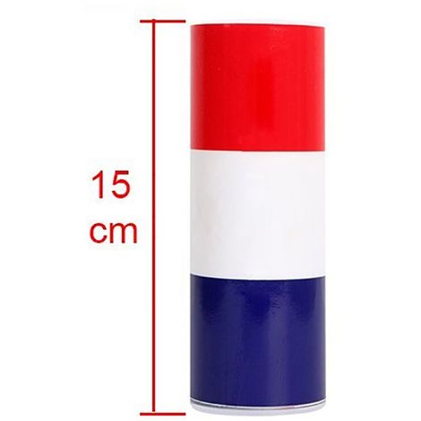 Fascia adesiva lucida bandiera Francese per carrozzeria auto - 15cm Misura - 150mm(15cm) x 3 Metri