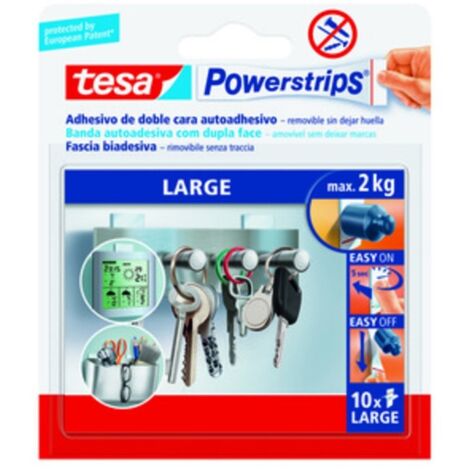 FASCIA BIADESIVA FORTE TESA POWERSTRIPS 10 PZ