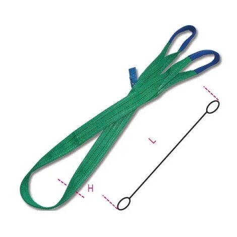 Nastro Di Sollevamento Petex 2000 Kg - 3m, Verde, Poliestere, Certificato EN 1492-1, Per Carichi Pesanti - Foto 4