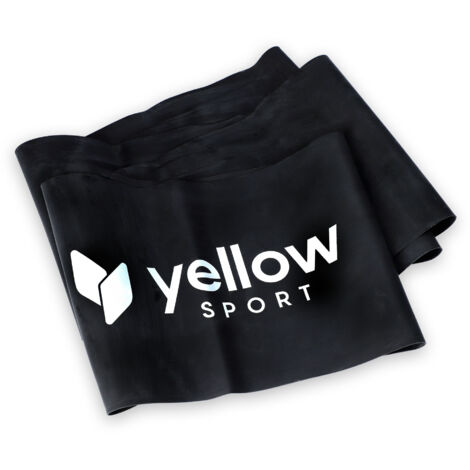 Fascia elastica YellowFLAT - nera, resistenza 12-15 kg