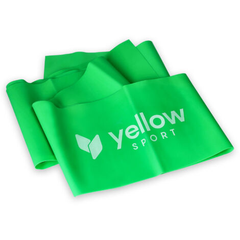 Fascia elastica YellowFLAT - verde, resistenza 5-8 kg
