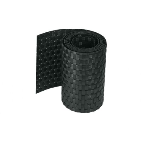 FASCIA FRANGIVISTA STRISCIA OSCURANTE IN RATTAN CM 19X200 NERO (01665)