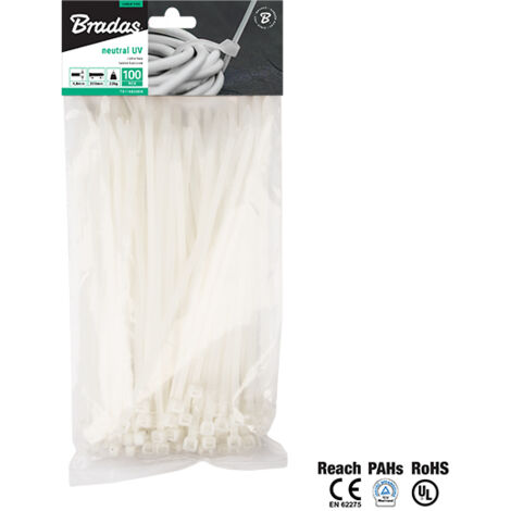 FASCIA IN PLASTICA BIANCA 3,6x300/100pz