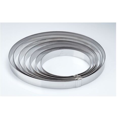 FASCIA INOX CERCHIO CM.20 H.2 X2002
