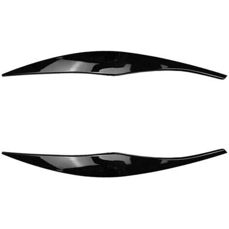 Fascia per adesivi per fari per BMW Serie 3 E90/E91 (2005–2012), banda per ciglio lucida nera