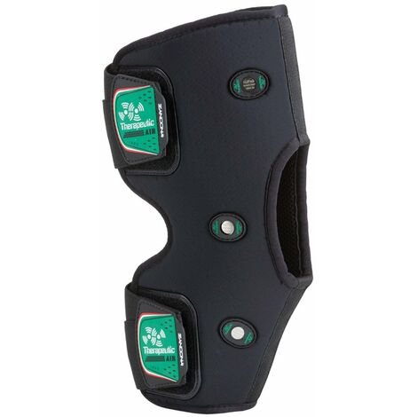 Fasciatura magnetica Zandonà da riposo per il garretto del cavallo THERAPEUTIC AIR HOCK con 10 dispositivi magnetici: L, Nero