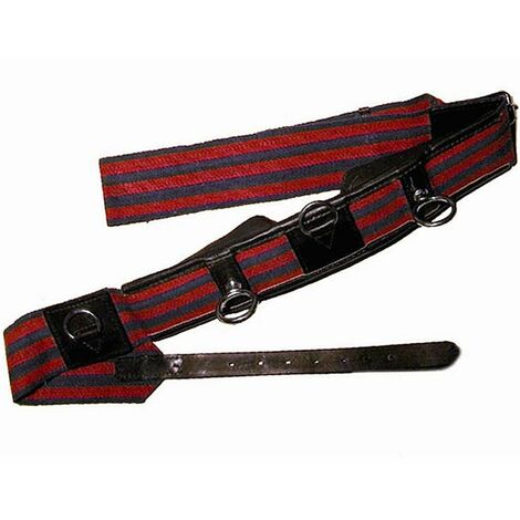Fascione in tela con cuscinetti in cuoio: 195, tinte assortite (98)