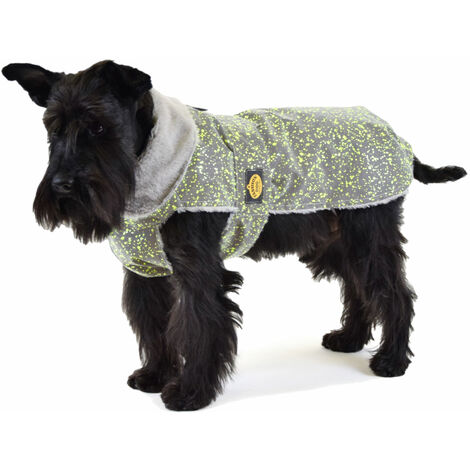 Fashion Dog reflektierender Regenmantel für Hunde mit Kunstpelzfutter - 33 cm