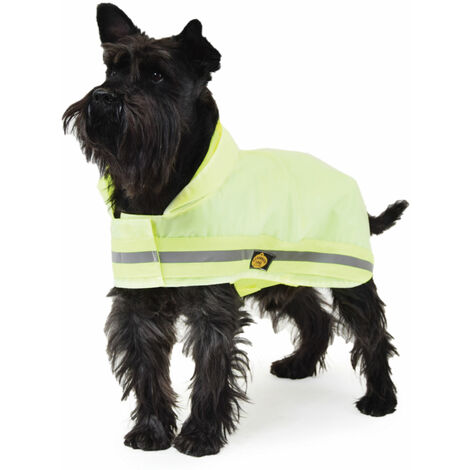 Fashion Dog reflektierender Regenmantel für Hunde - Neongelb - 51 cm