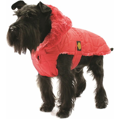 Fashion Dog Steppmantel für Hunde - Rot - 27 cm