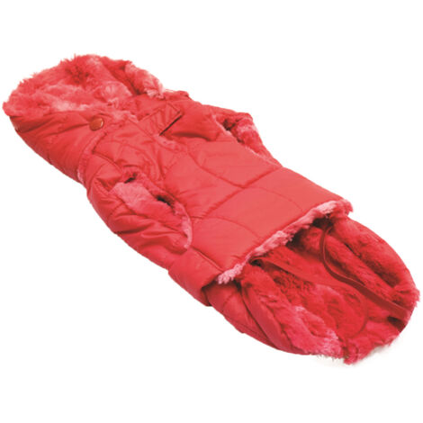 Fashion Dog Steppmantel für Hunde - Rot - 30 cm