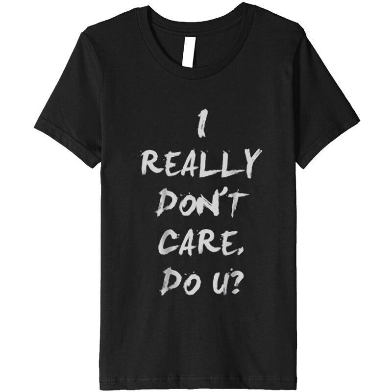 

Fashion Simple I Really Do Care Camiseta para hombre Casual, suave, comoda, manga corta,Gris, S