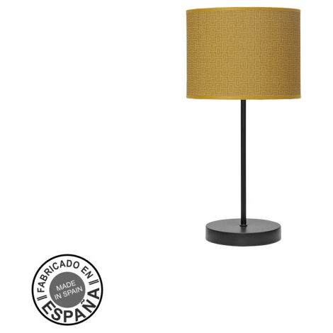 Fashion Tischlampe 1xe14 schwarz/gelb 42x17x17cm