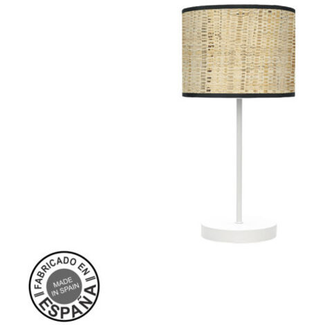 Fashion Tischlampe 1xe14 weiß/dunkelbraun 42x17x 17 cm