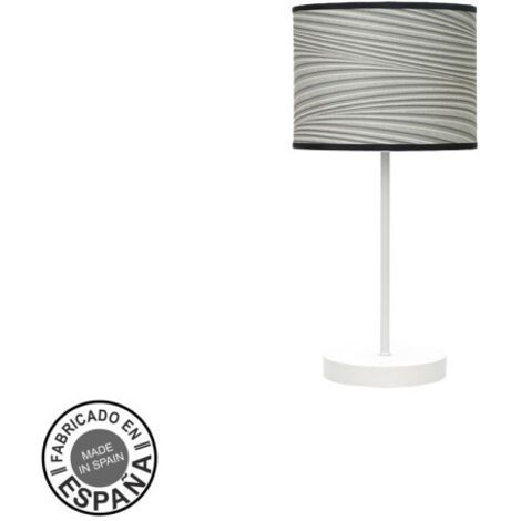 Fashion Tischlampe 1xe14 weiß/weiß grau 42x17x17cm