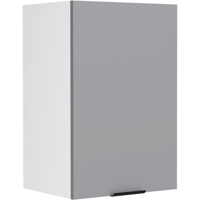 Ebuy24 Fasola Küchenoberschrank 40 Cm 1 Tür Anthrazit Grau, Weiß.