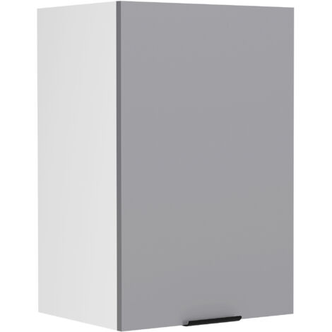 Fasola Küchenoberschrank 40 cm 1 Tür anthrazit grau, weiß.