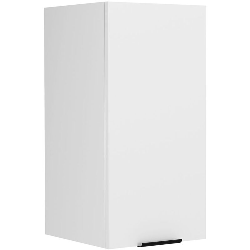 Fasola meuble haut de cuisine 30 cm 1 porte blanc.
