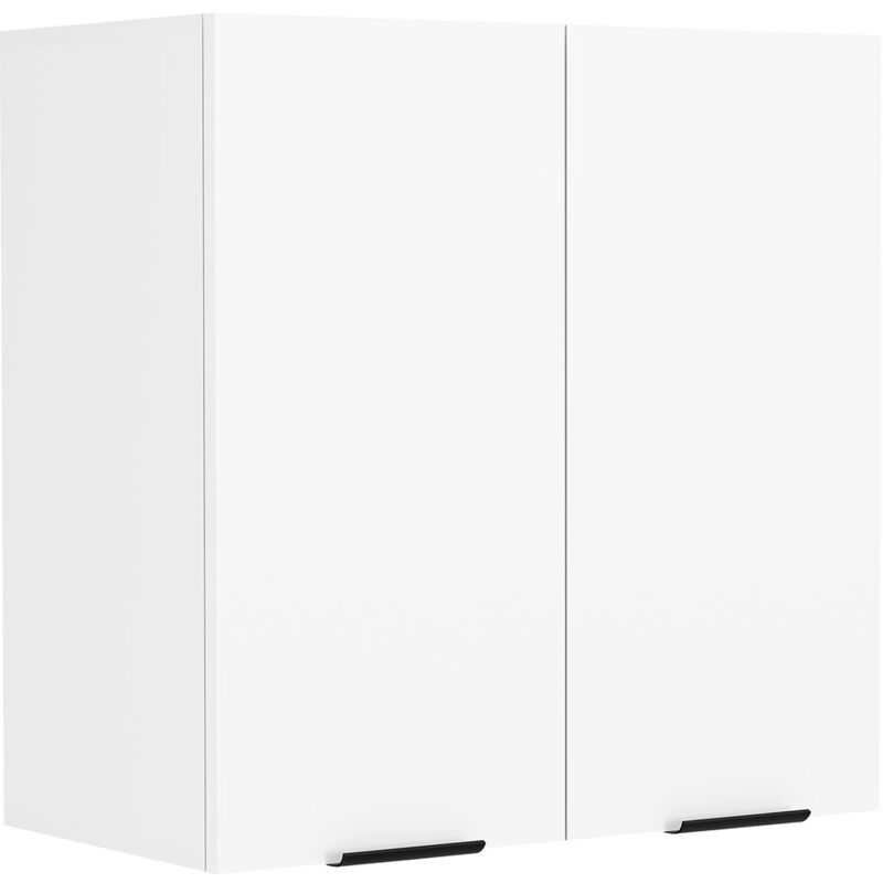 Ebuy24 - Fasola meuble haut de cuisine 60 cm 2 portes blanc.
