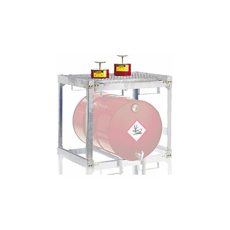 Fass- und Kleingebinderegal  BxTxH 910 x 790 x 780 mm  für