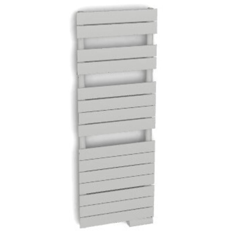 Sèche-serviette électrique 750W symétrique couleur gris clair mat 0262 1353x500x65mm commande rf Fassane Spa Acova