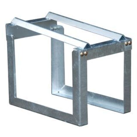 Fassbock L355xB545xH455mm silber verz.Fassanzahl 1x60l BAUER