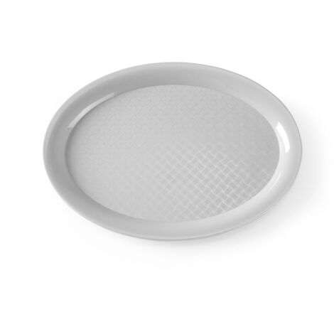Fast-Food-Tablett Oval 26,5x19,5cm - Schwarz
