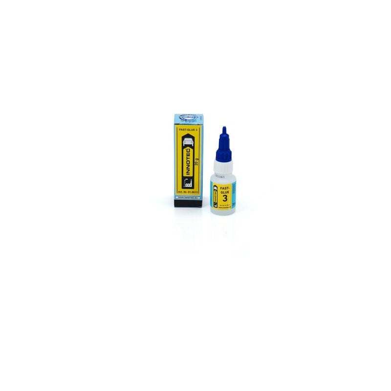 Colle cyanocrylate - Usage : Matériaux durs - Référence produit : Fast Glue 3 Innotec