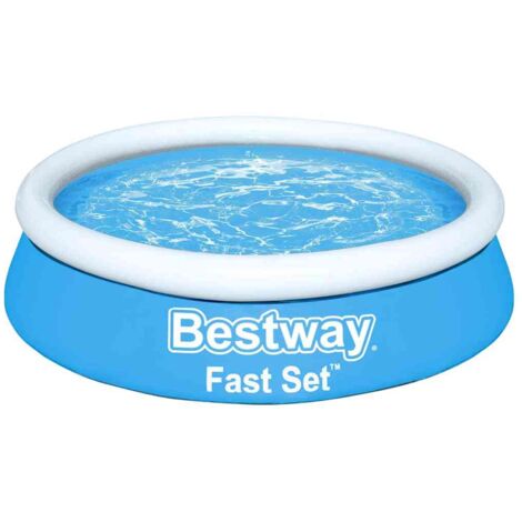 Fast Set Aufblasbarer Pool Rund 183x51 cm Blau Bestway