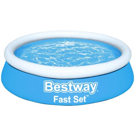 Fast Set Inflatable Pool Round 183x51 cm Blue Bestway