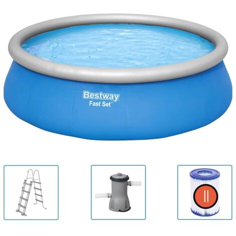 Fast Set Pool-Set Aufblasbar Rund 457x122 cm Bestway