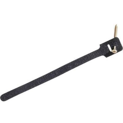 FASTECH® 894-008 collare di serraggio auto-adesivo nero 225 mm