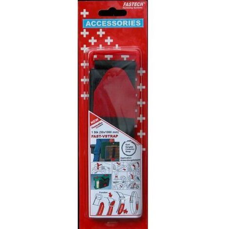 FASTECH® 911-330C Bande auto-agrippante avec boucle partie velours et partie agrippante (L x l) 1060 mm x 50 mm noir, r