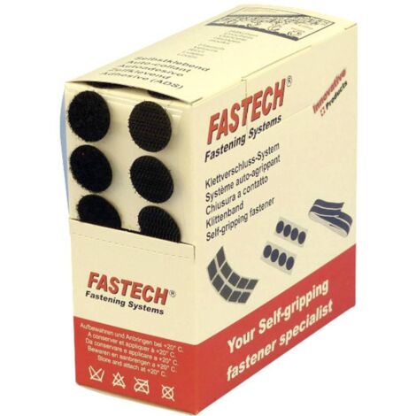 Fastech B20-COIN999905 tondi autoadesivi neri 20 mm